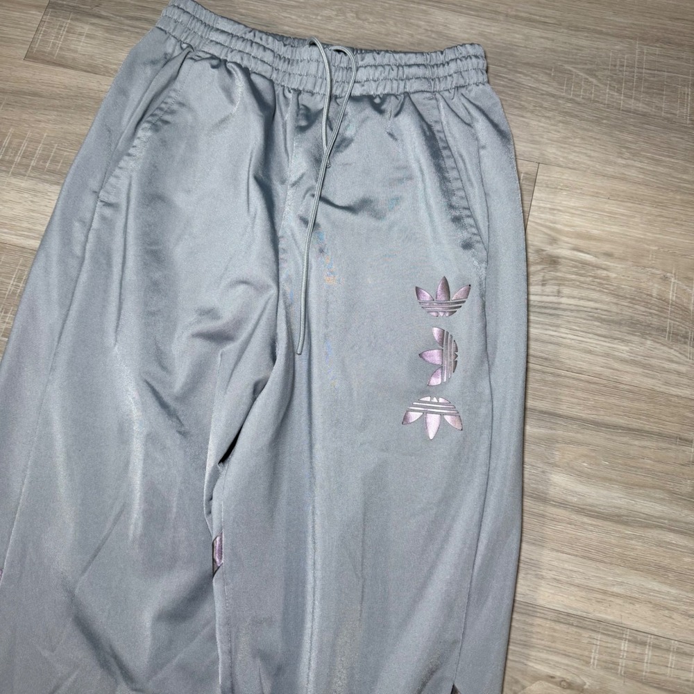 Adidas Multi logo Jogger Track Pants Graphic baggy Athletic Womens Size XS